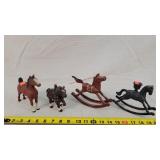 4- Cast Iron Horses / Bank ...