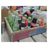 Pepsi Wood Soda Crate & Bottles