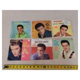 6- Vintage Elvis Presley 45 RPM MUSIC Records