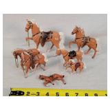 8- Vintage Cast Alum Horses