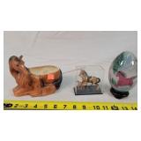 Lefton Horse Planter, Egg, & Mini Horse Set