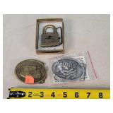 3- Advertising Belt Buckles