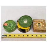 John Deere & Moor Mans Feed Advertising Coasters