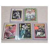 4- Football & 1- Basketball Cards