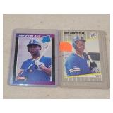 2- Ken Griffey Jr Rookie Baseball Cards