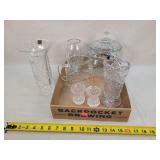 Crystal Glassware & Ice Bucket