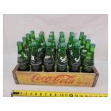 Coca-Cola Wood Box w/ Sprite Bottles - HEAVY