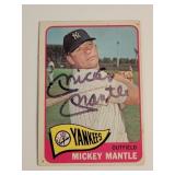 1965 Topps Mickey Mantle SIGNED Baseball Card