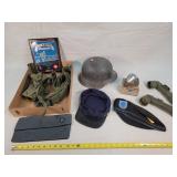 Vintage Military/  Army Helmuts, Flashlights, &