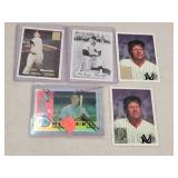 5- Mickey Mantle Repro Baseball Cards