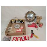 Harley Cycle, Vintage Pins, & More