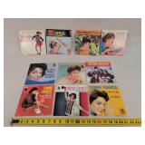 6- Vintage 45 RPM MUSIC Records