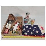 USA Flag, Beer Cans, SMI Watch