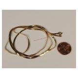 14K Italy Gold Necklace 3.75 Grams