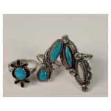 3 Vintage Rings Size 6 to 7