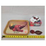 Mahoney Oil TV Tray, Chevron Car