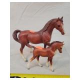 Breyer Mare & Foal 7" Tall