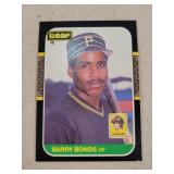 1987 Leaf Barry Bonds rookie baseball card