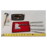 Schley, IA Adv. Rain Guage, Knife Hatchet & More