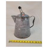 11" Tall Enamel Coffee Pot
