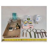 Nut Cracker, Jars, John Deere Mugs, & More