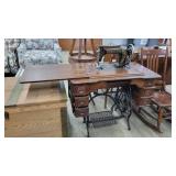 Antique Damascus Tredle Sewing Machine
