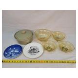 Yellow Depression Bowls, Cooker Pot