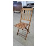 Antique Wooden Folding Chair