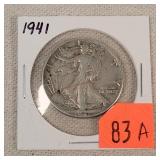 1941 Walking Liberty Half Dollar