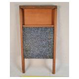 Antique Wooden / Enamel Wash Board 24" Tall