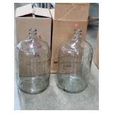 2- 5 Gallon Glass Bottles
