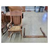 Vintage Rocking Chair & Mirror Bracket