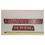 Laundry & Sewing Room Wood Sign