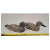 2- Victor Vintage Wooden Duck Decoys