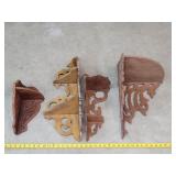 4- Wooden Corner Shelf Units