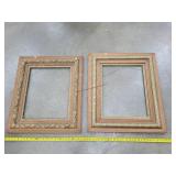 2- Vintage Oak Picture Frames 26x30