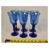 6- 3" Dia. Blue Stem Glasses