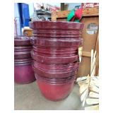 4- Maroon 20" Planters