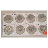 8- Silver Washington Quarters