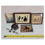 Mickey Ruler, Indian Bookends, & Silhouettes