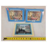 3- 8x10 Advertising Shaddow Box Picts