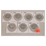 7- Silver Washington Quarters