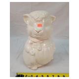 Abco Pottery Lamb Cookie jar - Cracked / glued