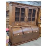 Antique Posom Belly Hutch Cabinet 62x74t