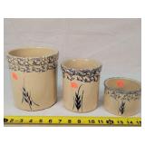 Robinson Ransbottom Pottery Jar Set of 3