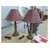 2- 30" Tall Lamps