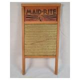 Maid-Rite Wooden Wash Board 25" Tall