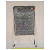 Antique Galvenized Wash Board 25" Tall
