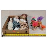 Troll Family & Porcelain Dolls