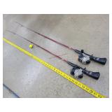 2- Zebco Z22 Fishing Rods & Reels
